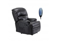 ΠΟΛΥΘΡΟΝΑ ΑΝΑΚΛΙΝΟΜΕΝΗ RELAX MASSAGE ΔΕΡΜΑΤΙΝΗ ΜΑΥΡΗ PU 