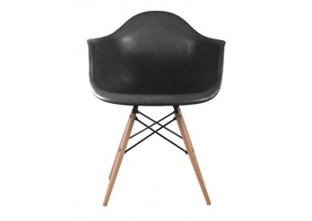 ΠΟΛΥΘΡΟΝΑ ΜΑΥΡΟ PP ΜΕ ΞΥΛΙΝΑ ΠΟΔΙΑ