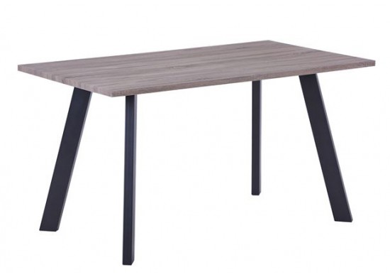 ΤΡΑΠΕΖΙ SONOMA OAK ΜΕ ΜΕΤΑΛΛΙΚΑ ΠΟΔΙΑ ΜΑΥΡΑ