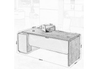 ΓΡΑΦΕΙΟ ΔΕΞΙΑ ΓΩΝΙΑ SONOMA - ΓΚΡΙ