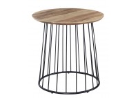 ΤΡΑΠΕΖΑΚΙ ΣΑΛΟΝΙΟΥ ΚΑΡΥΔΙ ΜΕ ΜΕΤΑΛΛΙΚΗ ΒΑΣΗ ΜΑΥΡΗ