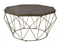 ΤΡΑΠΕΖΑΚΙ ΣΑΛΟΝΙΟΥ ΓΥΑΛΙΝΟ SMOKE ΜΕ ΜΕΤΑΛΛΙΚΟ ΣΚΕΛΕΤΟ ΜΑΥΡΟ