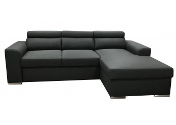 ΚΑΝΑΠΕΣ ΚΡΕΒΑΤΙ ΓΩΝΙΑ ΔΕΞΙΑ ΜΕ ΑΠΟΘΗΚΕΥΤΙΚΟ ΧΩΡΟ ΥΦΑΣΜΑ ΓΚΡΙ