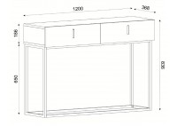 ΚΟΝΣΟΛΑ ΦΥΣΙΚΟΥ ΧΡΩΜΑΤΟΣ ΜΕ ΒΑΣΗ ΜΑΥΡΗ