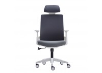 ΠΟΛYΘΡΟΝΑ ΓΡΑΦΕΙΟΥ ΑΣΠΡΗ ΜΕ ΥΦΑΣΜΑ ΓΚΡΙ MESH