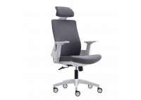 ΠΟΛYΘΡΟΝΑ ΓΡΑΦΕΙΟΥ ΑΣΠΡΗ ΜΕ ΥΦΑΣΜΑ ΓΚΡΙ MESH