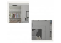 ΚΑΘΡΕΠΤΗΣ ΤΟΙΧΟΥ ΛΕΥΚΟΣ ΣΕΤ 2 ΤΕΜΑΧΙΑ