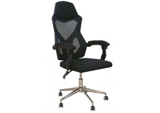 ΠΟΛΥΘΡΟΝΑ ΓΡΑΦΕΙΟΥ ΥΦΑΣΜΑ ΜΑΥΡΟ MESH