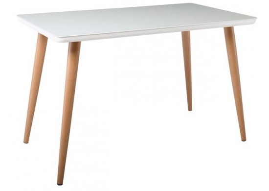 ΤΡΑΠΕΖΙ ΓΥΑΛΙΝΟ ΑΣΠΡΟ ΜΕ ΠΟΔΙΑ ΦΥΣΙΚΟΥ ΧΡΩΜΑΤΟΣ