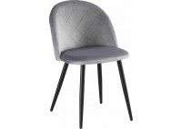 ΚΑΡΕΚΛΑ ΜΕΤΑΛΛΙΚΗ ΜΑΥΡΗ - ΥΦΑΣΜΑ VELURE DIRY PINK