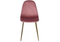 ΚΑΡΕΚΛΑ ΜΕΤΑΛΛΙΚΗ ΧΡΩΜΙΟ ΧΡΥΣΟ - ΥΦΑΣΜΑ VELURE ANTIQUE PINK