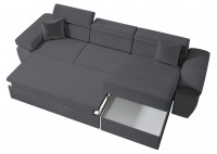 ΚΑΝΑΠΕΣ ΚΡΕΒΑΤΙ ΓΩΝΙΑ ΑΝΑΣΤΡΕΨΙΜΗ ΜΕ ΑΠΟΘΗΚΕΥΤΙΚΟ ΧΩΡΟ ΥΦ. ΣΚΟΥΡΟ ΓΚΡΙ 