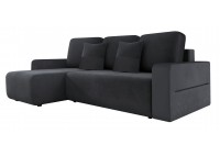 ΚΑΝΑΠΕΣ ΚΡΕΒΑΤΙ ΓΩΝΙΑ ΑΝΑΣΤΡΕΨΙΜΗ ΜΕ ΑΠΟΘΗΚΕΥΤΙΚΟ ΧΩΡΟ ΥΦΑΣΜΑ ΣΚΟΥΡΟ ΓΚΡΙ