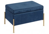 ΣΚΑΜΠΩ ΜΠΛΕ VELURE ΜΕ ΑΠΟΘΗΚΕΥΤΙΚΟ ΧΩΡΟ