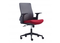 ΠΟΛΥΘΡΟΝΑ ΓΡΑΦΕΙΟΥ ΓΚΡΙ ΜΕ ΥΦΑΣΜΑ ΜΠΟΡΝΤΟ