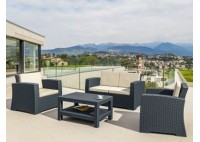 ΣΑΛΟΝΙ ΣΕΤ ΑΝΘΡΑΚΙ PP ΜΕ ΛΕΥΚΑ ΜΑΞΙΛΑΡΙΑ