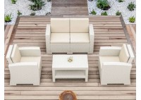 ΣΑΛΟΝΙ ΣΕΤ ΛΕΥΚΟ PP ΜΕ ΛΕΥΚΑ ΜΑΞΙΛΑΡΙΑ