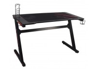 ΓΡΑΦΕΙΟ GAMING Τ.CARBON - ΜΕΤΑΛΛΟ ΜΑΥΡΟ