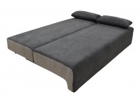 ΚΑΝΑΠΕΣ ΚΡΕΒΑΤΙ 3ΘΕΣΙΟΣ ΜΕ ΑΠΟΘΗΚΕΥΤΙΚΟ ΧΩΡΟ ΥΦΑΣΜΑ ΣΚΟΥΡΟ ΓΚΡΙ - ΑΝΟΙΧΤΟ ΓΚΡΙ