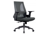 ΠΟΛΥΘΡΟΝΑ ΓΡΑΦΕΙΟΥ MESH ΓΚΡΙ - ΥΦΑΣΜΑ ΓΚΡΙ