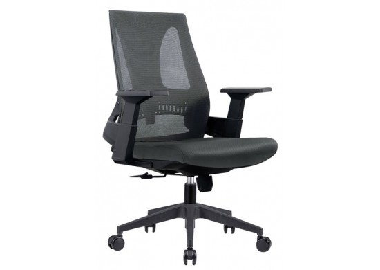 ΠΟΛΥΘΡΟΝΑ ΓΡΑΦΕΙΟΥ MESH ΓΚΡΙ - ΥΦΑΣΜΑ ΓΚΡΙ