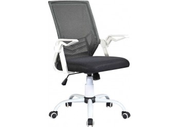 ΠΟΛΥΘΡΟΝΑ ΓΡΑΦΕΙΟΥ MESH ΜΑΥΡΟ - ΑΣΠΡΟ