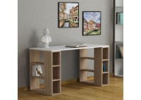 ΓΡΑΦΕΙΟ ΛΕΥΚΟ ΜΕ ΠΟΔΙΑ ΦΥΣΙΚΟΥ ΧΡΩΜΑΤΟΣ