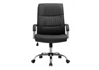 ΠΟΛΥΘΡΟΝΑ ΓΡΑΦΕΙΟΥ ΔΕΡΜΑΤΙΝΗ ΜΑΥΡΗ PU