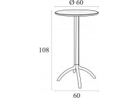 ΤΡΑΠΕΖΙ BAR TAUPE PP