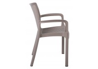 ΠΟΛΥΘΡΟΝΑ ΣΤΟΙΒΑΖΟΜΕΝΗ ΠΛΑΣΤΙΚΗ CAPPUCCINO RATTAN