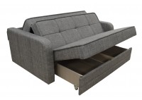 ΚΑΝΑΠΕΣ ΚΡΕΒΑΤΙ 2Θ ΜΕ ΑΠΟΘΗΚΕΥΤΙΚΟ ΧΩΡΟ ΥΦΑΣΜΑ ΓΚΡΙ