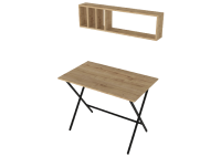 ΓΡΑΦΕΙΟ ΜΕ ΡΑΦΙ  ΦΥΣΙΚΟΥ ΧΡΩΜΑΤΟΣ