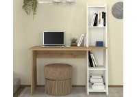 ΓΡΑΦΕΙΟ ΜΕ ΒΙΒΛΙΟΘΗΚΗ ΦΥΣΙΚΟΥ ΧΡΩΜΑΤΟΣ-ΛΕΥΚΟ