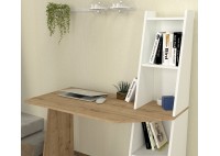 ΓΡΑΦΕΙΟ ΜΕ ΒΙΒΛΙΟΘΗΚΗ ΦΥΣΙΚΟΥ ΧΡΩΜΑΤΟΣ-ΛΕΥΚΟ