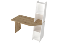 ΓΡΑΦΕΙΟ ΜΕ ΒΙΒΛΙΟΘΗΚΗ ΦΥΣΙΚΟΥ ΧΡΩΜΑΤΟΣ-ΛΕΥΚΟ