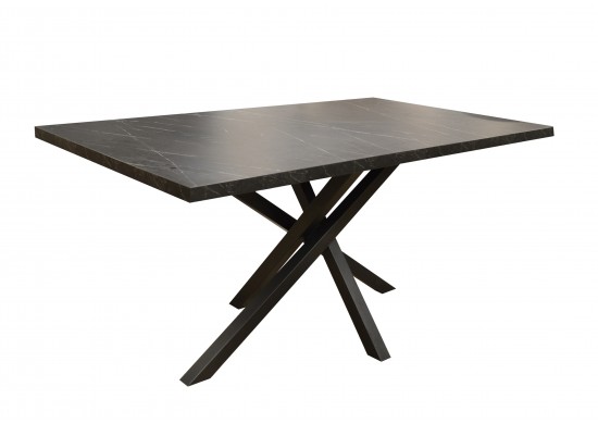 ΤΡΑΠΕΖΙ ΑΠΟΧΡΩΣΗ ΜΑΥΡΟ ΜΑΡΜΑΡΟ ΜΕ ΜΕΤΑΛΛΙΚΗ ΒΑΣΗ ΑΝΘΡΑΚΙ