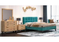 ΚΡΕΒΑΤΙ ΔΙΠΛΟ ΥΦΑΣΜΑ ΜΠΛΕ