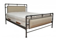 ΚΡΕΒΑΤΙ ΔΙΠΛΟ ΜΕΤΑΛΛΙΚΟ ΑΝΘΡΑΚΙ ΓΙΑ ΣΤΡΩΜΑ 160Χ200