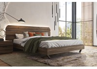 ΚΡΕΒΑΤΙ ΔΙΠΛΟ TOBACCO WALNUT ΓΙΑ ΣΤΡΩΜΑ 160Χ200