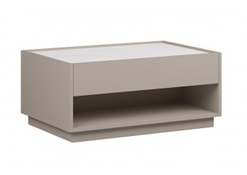 ΤΡΑΠΕΖΑΚΙ ΣΑΛΟΝΙΟΥ ΑΠΟΧΡΩΣΗ ΛΕΥΚΟ ΜΑΡΜΑΡΟ - ΓΚΡΙ ΠΕΤΡΑΣ