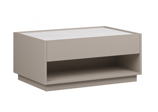 ΤΡΑΠΕΖΑΚΙ ΣΑΛΟΝΙΟΥ ΑΠΟΧΡΩΣΗ ΛΕΥΚΟ ΜΑΡΜΑΡΟ - ΓΚΡΙ ΠΕΤΡΑΣ