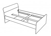 ΚΡΕΒΑΤΙ ΗΜΙΔΙΠΛΟ ΑΠΟΧΡΩΣΗ ΔΡΥΣ - ΜΩΒ ΓΙΑ ΣΤΡΩΜΑ 120Χ200