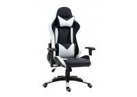 ΠΟΛΥΘΡΟΝΑ ΓΡΑΦΕΙΟΥ GAMING ΔΕΡΜΑΤΙΝΗ ΜΑΥΡΗ - ΑΣΠΡΗ PU