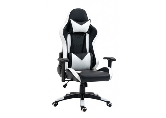 ΠΟΛΥΘΡΟΝΑ ΓΡΑΦΕΙΟΥ GAMING ΔΕΡΜΑΤΙΝΗ ΜΑΥΡΗ - ΑΣΠΡΗ PU