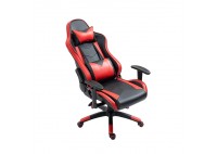 ΠΟΛΥΘΡΟΝΑ ΓΡΑΦΕΙΟΥ GAMING ΔΕΡΜΑΤΙΝΗ ΜΑΥΡΗ - ΚΟΚΚΙΝΗ PU