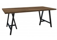 ΤΡΑΠΕΖΙ ΜΕ ΜΕΤΑΛΛΙΚΗ ΒΑΣΗ ΜΑΥΡΗ