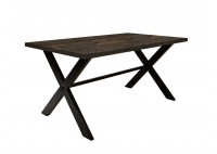 ΤΡΑΠΕΖΙ ΜΕ ΜΕΤΑΛΛΙΚΗ ΒΑΣΗ ΜΑΥΡΗ