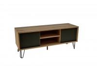 ΕΠΙΠΛΟ ΤΗΛΕΟΡΑΣΗΣ ΜΕ ΜΕΤΑΛΛΙΚΑ ΠΟΔΙΑ ΜΑΥΡΑ