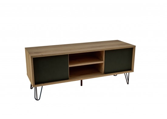 ΕΠΙΠΛΟ ΤΗΛΕΟΡΑΣΗΣ ΜΕ ΜΕΤΑΛΛΙΚΑ ΠΟΔΙΑ ΜΑΥΡΑ