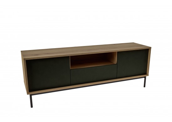 ΕΠΙΠΛΟ ΤΗΛΕΟΡΑΣΗΣ ΜΕ ΜΕΤΑΛΛΙΚΑ ΠΟΔΙΑ ΜΑΥΡΑ